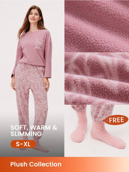 Women Winter Soft Pajama Set