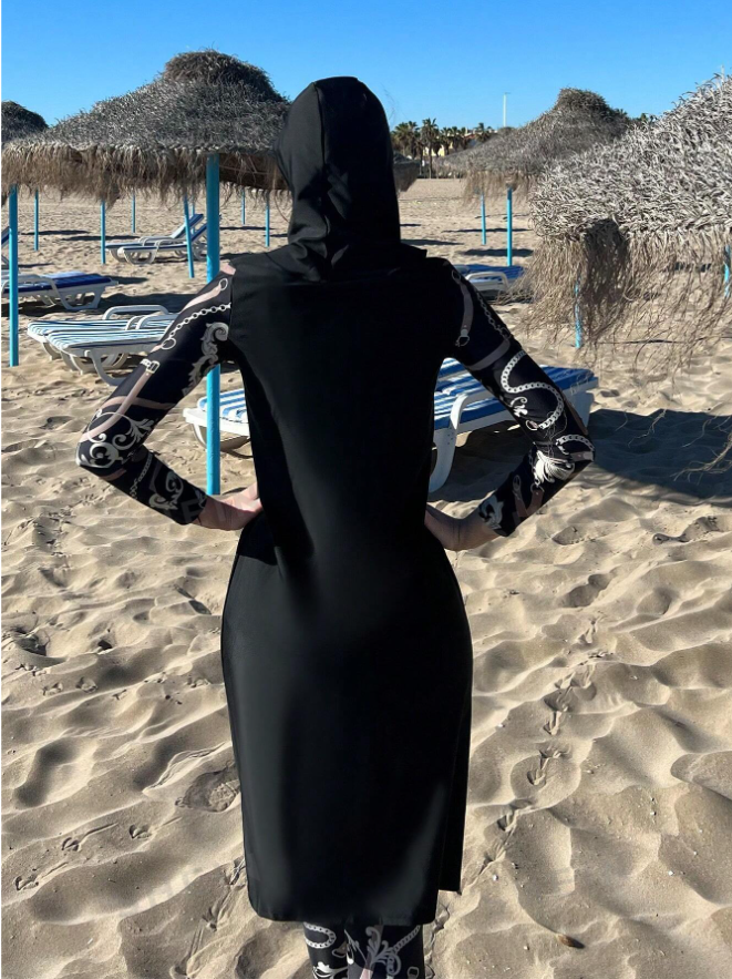 Swim Burkini Swimsuit & Hat,Summer Beach