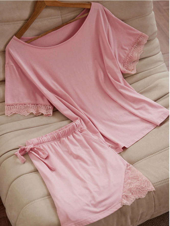 Pink Women Pajama Set