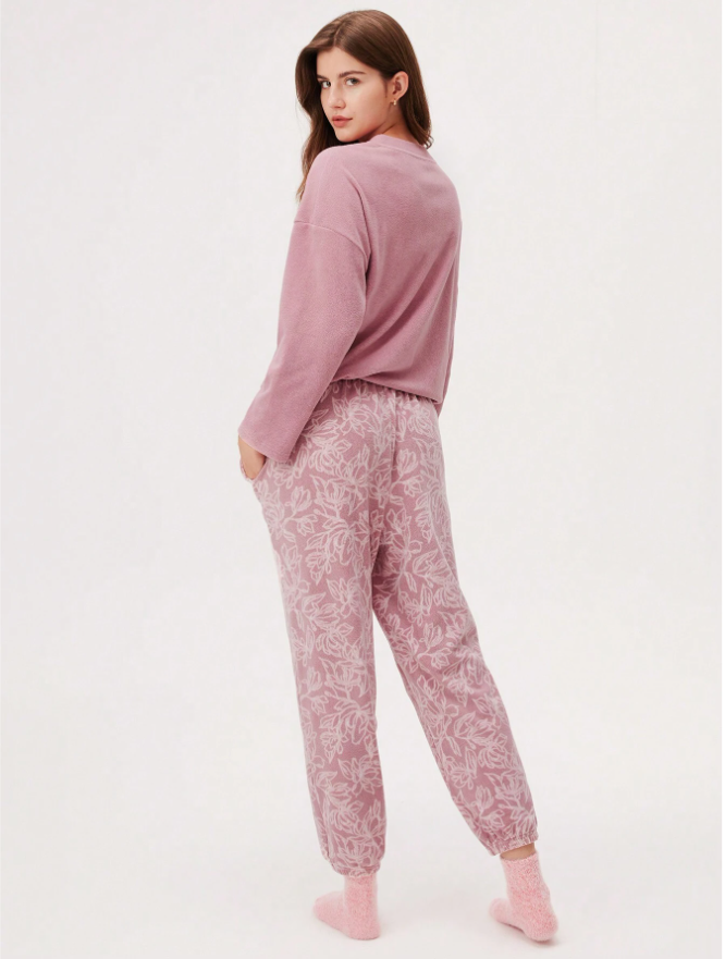 Women Winter Soft Pajama Set