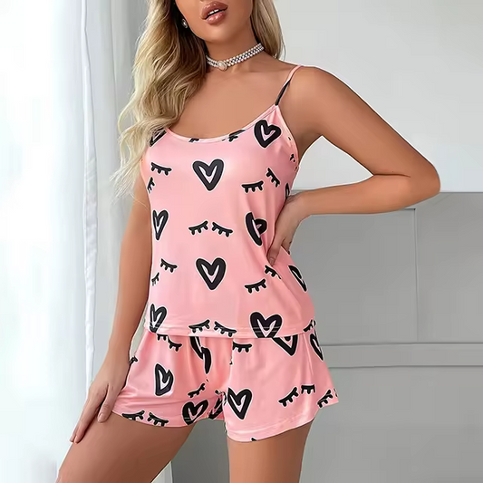 Summer Women's Thin Two-Piece Pajamas