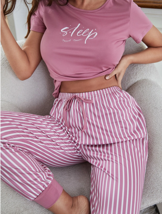 Women's Pajamas Pink Two Piece