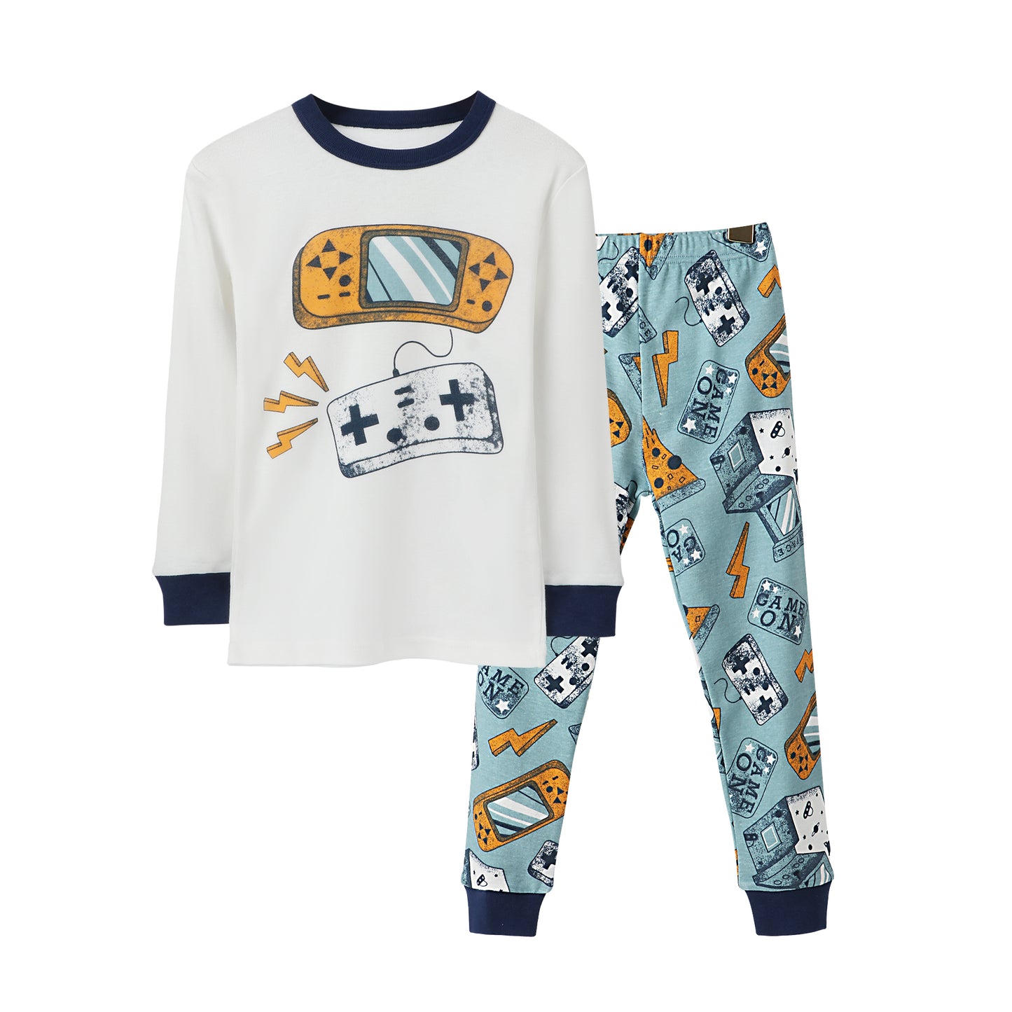 Boys Pajama Game Print Set